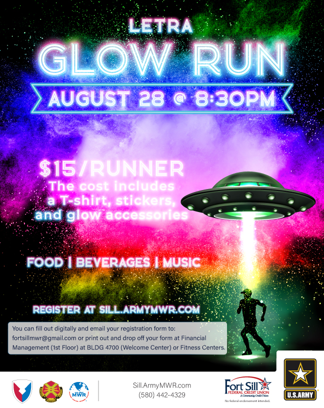 View Event Glow Run Ft. Sill US Army MWR